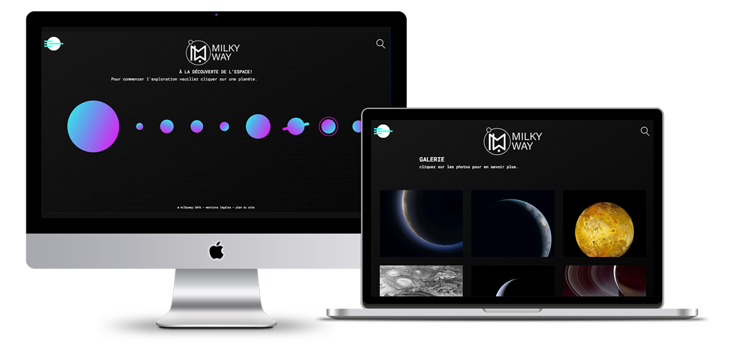 responsive showcase milkyway